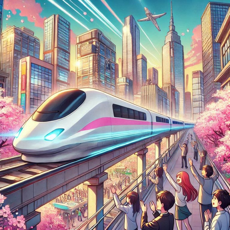 Hyperloop in anime style easyadsolution.in