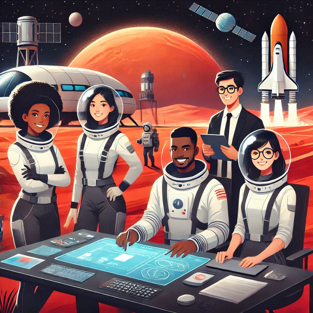 Mars mission with humans