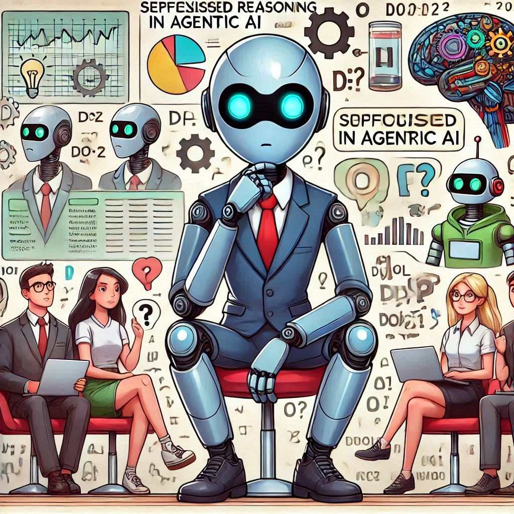 Sophisticated Reasoning in Agentic AI in cartoon style easyadsolution.in