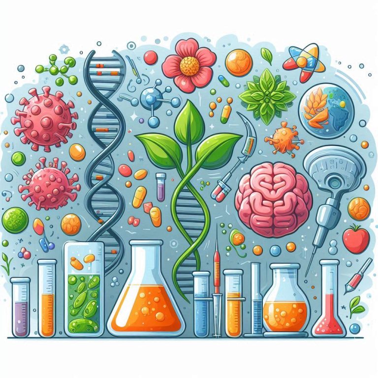 biotechnology image in cartoon style easyadsoltuion.in