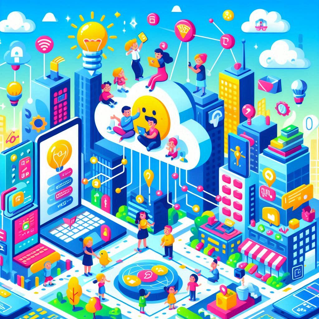 cartoon style image of edge computing easyadsolution.in