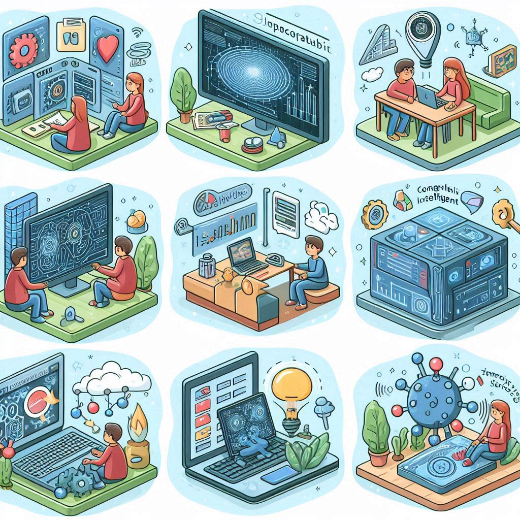 cartoon style image of improving different applications in Reconfigurable Intelligent Surfaces easyadsolution.in