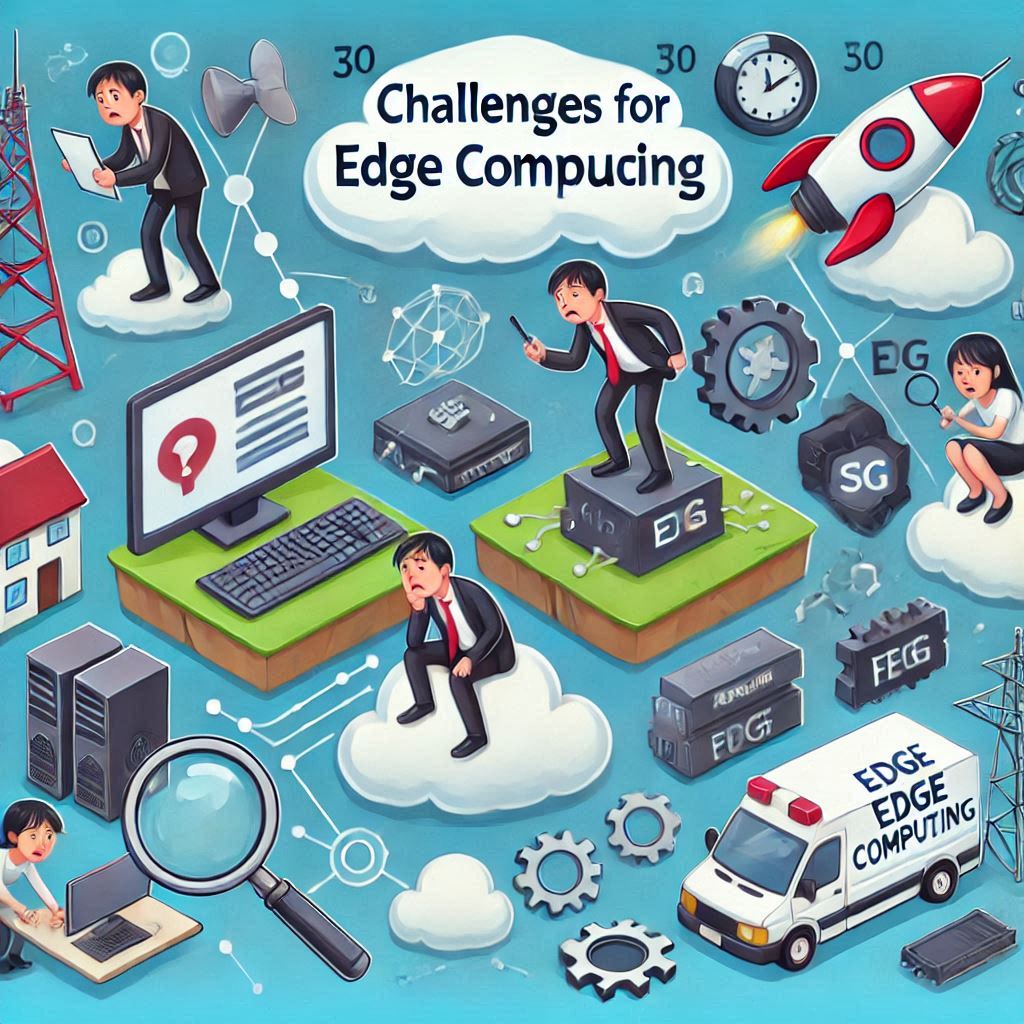 challenges for edge computing in cartoon style easyadsolution.in