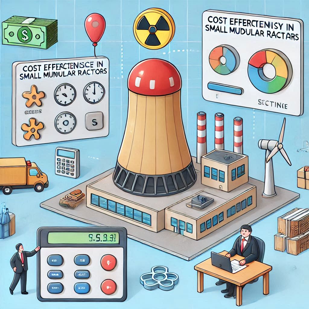 cost effectiveness in small modular reactors in cartoon style easyadsolution.in