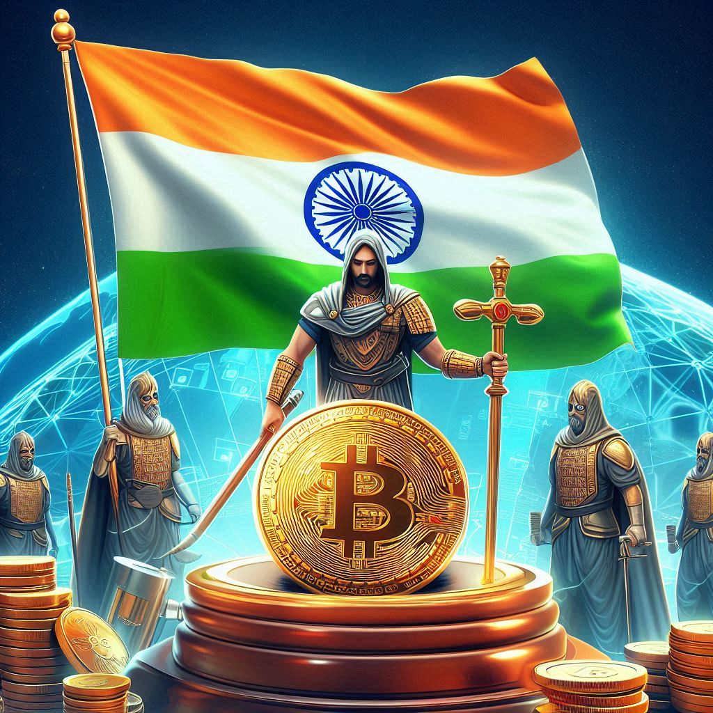 crypto regulation in India with Indian flag easyadsolution.in