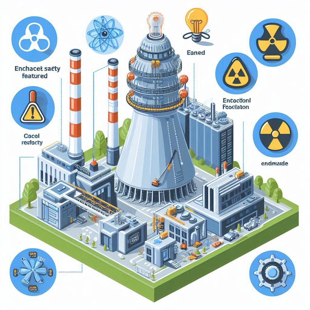 enhanced safety features in small modular reactors in cartoon style easyadsolution.in
