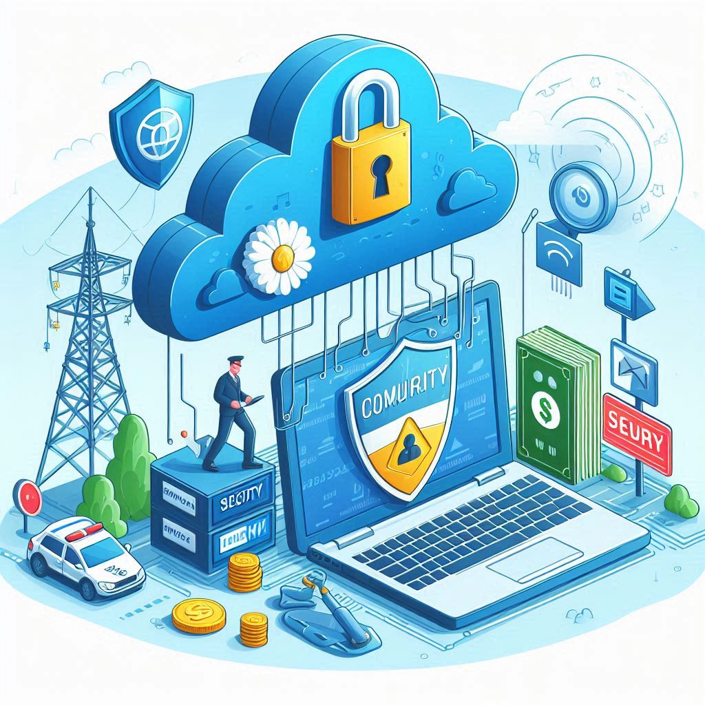 enhanced security and privacy in edge computing in cartoon style easyadsolution.in