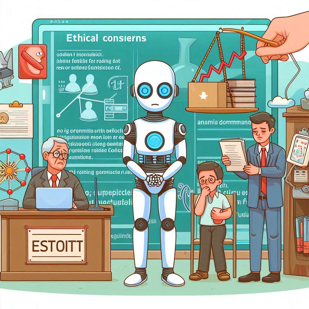 ethical concerns in agentic ai in cartoon style easyadsolution.in