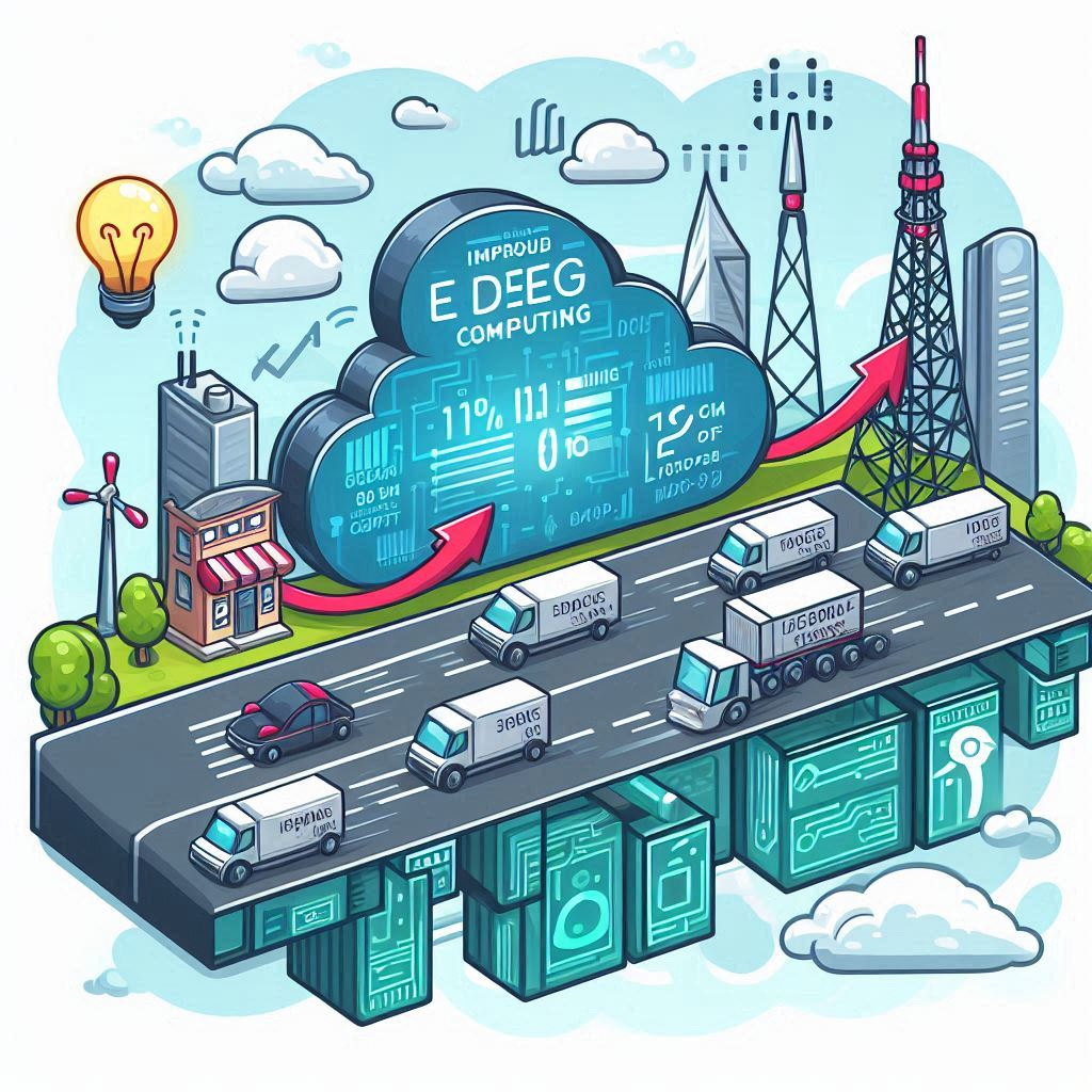 improved bandwidth in edge computing in cartoon style easyadsolution.in