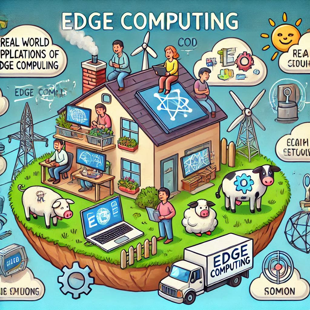real world applications of edge computing in cartoon style (1) easyadsolution.in