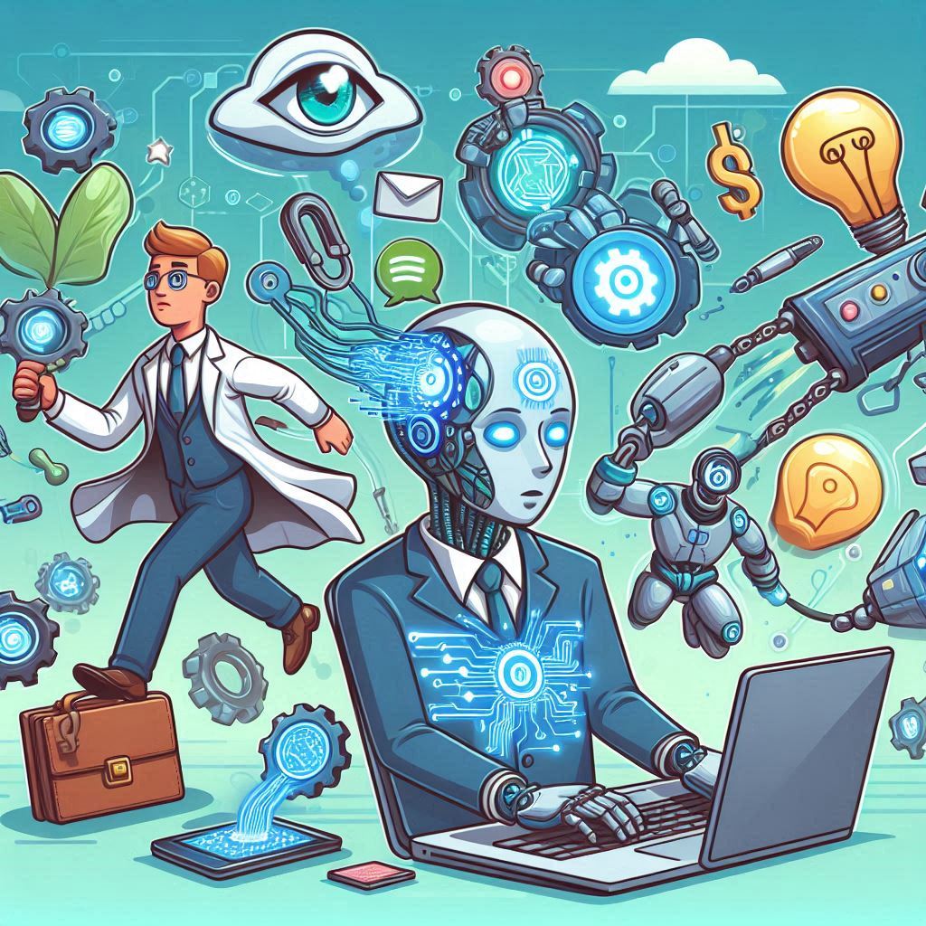 technological limitations in agentic ai image in cartoon style easyadsolution.in
