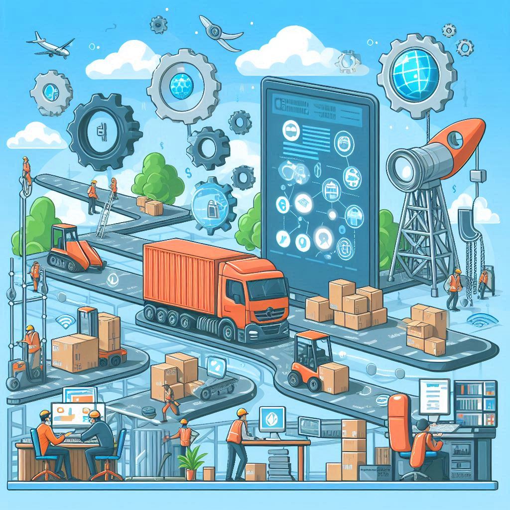 digital integration of new generation supply chain in cartoon style (2) easyadsolution.in