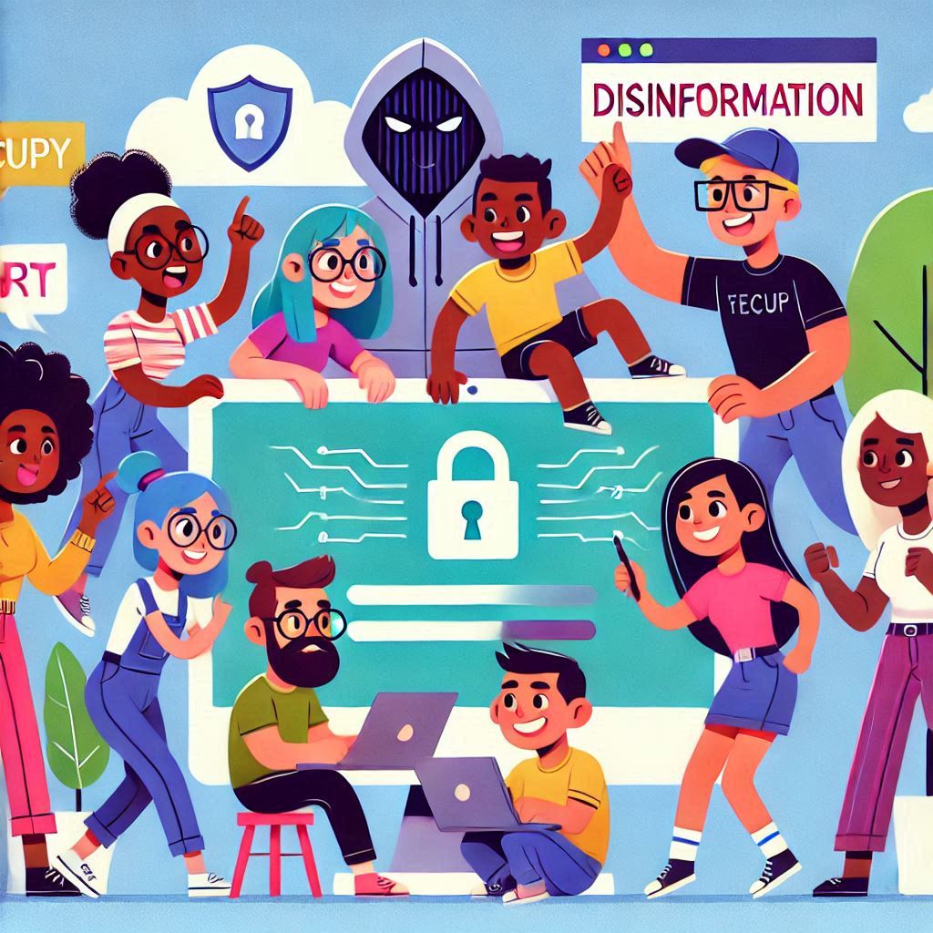 disinformation security in cartoon style easyadsolution.in